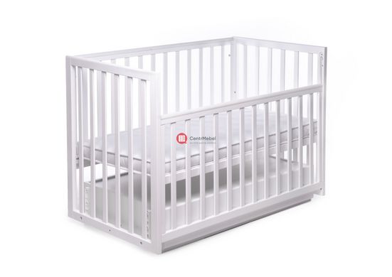 CentrMebel | Ліжко дитяче CHARIVNE з шухлядою DeSon 60x120 (білий) 2