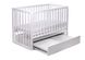 CentrMebel | Кровать детская CHARIVNE с ящиком DeSon 60x120 (белый) 9