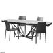 CentrMebel | Harbor Volakas White стіл розкладний кераміка 160-240 см (сірий, графіт) 7