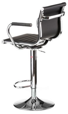 CentrMebel | Барний стілець Bar black platе, Teсhnostyle, Чорний 5