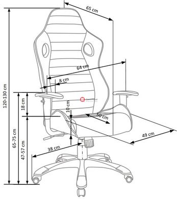 CentrMebel | Офісне крісло Ranger (сірий / чорний) 3