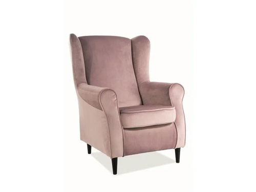CentrMebel | Крісло для відпочинку BARON VELVET (античний рожевий) 1