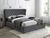CentrMebel | Ліжко двоспальне CARVEN VELVET 160x200 (сірий) BLUVEL 14 1