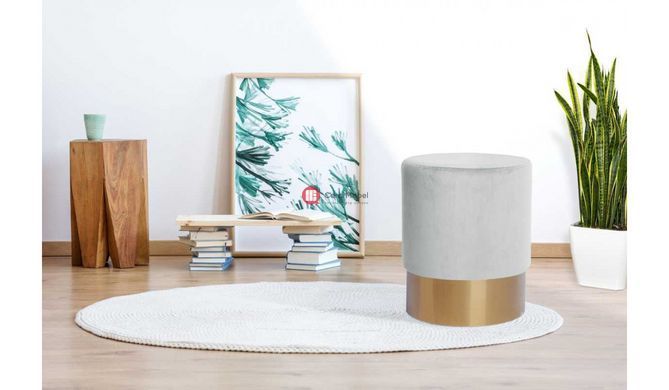 CentrMebel | Пуф Oskar TD110 White / Mintgreen (білий; зелений) 2