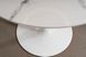 CentrMebel | Стол обеденный нераскладной керамический круглый ESPERO Ø 90 белый мрамор 5