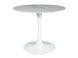 CentrMebel | Стол обеденный нераскладной керамический круглый ESPERO Ø 90 белый мрамор 5