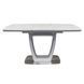 CentrMebel | Стіл обідній прямокутний розкладний керамічний Ravenna Grey Marble 120(160)х80 (сірий мармур) 3