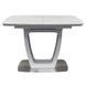 CentrMebel | Стіл обідній прямокутний розкладний керамічний Ravenna Grey Marble 120(160)х80 (сірий мармур) 3