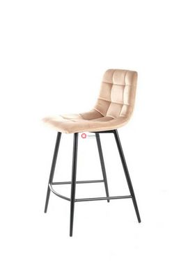 CentrMebel | Барный стул бархатный MILA H-2 VELVET (бежевый) 5