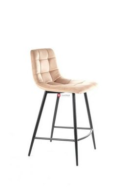 CentrMebel | Барный стул бархатный MILA H-2 VELVET (бежевый) 10