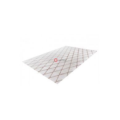 CentrMebel | Килим Vivica 225 romb white/taupe 160х230 (білий; сірий) 4