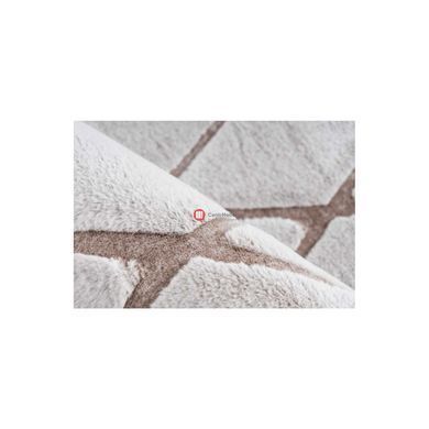 CentrMebel | Килим Vivica 225 romb white/taupe 160х230 (білий; сірий) 3