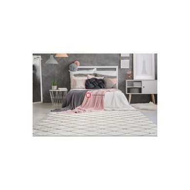 CentrMebel | Килим Vivica 225 romb white/taupe 160х230 (білий; сірий) 2