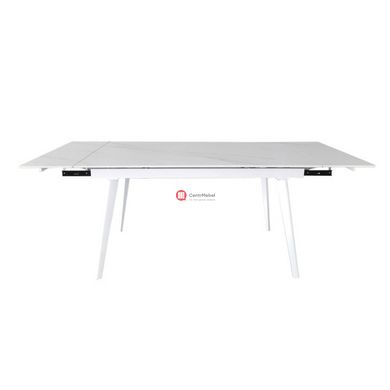 CentrMebel | Hugo Carrara White стол раскладной керамика 140-200 см (белый) 4