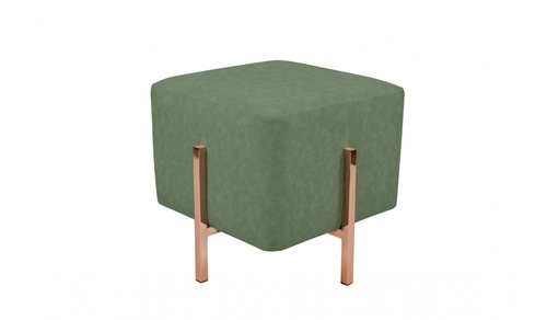 CentrMebel | Пуф-стілець Dik TDM100 Green / copper (зелений; золотий) 1