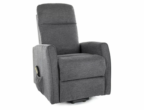 CentrMebel | Кресло реклайнер в ткани Leto Brego (темно-серый) 1