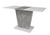 CentrMebel | Стол обеденный прямоугольный роскладной из ЛДСП COSMO 110(145)х68 (белый / серый) 1