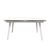 CentrMebel | Hugo Carrara White стол раскладной керамика 140-200 см (белый) 1