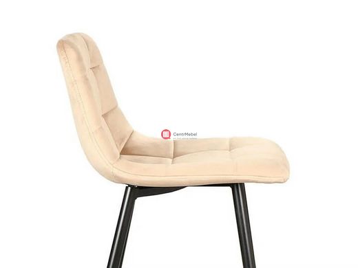 CentrMebel | Барний стілець велюровий MILA H-2 VELVET (бежевий) 3