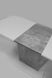CentrMebel | Стол обеденный прямоугольный роскладной из ЛДСП COSMO 110(145)х68 (белый / серый) 14