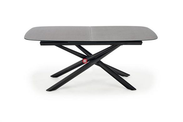 CentrMebel | Стол обеденный CAPELLO раскладной (темно-серый/черный) 11