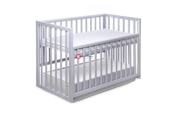 CentrMebel | Кровать детская CHARIVNE с ящиком DeSon 60x120 (серый) 4