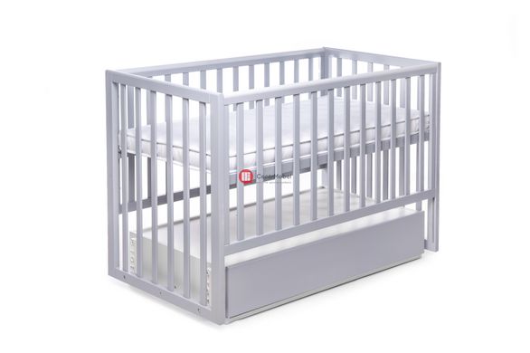 CentrMebel | Кровать детская CHARIVNE с ящиком DeSon 60x120 (серый) 5