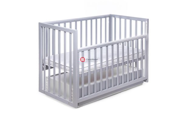CentrMebel | Ліжко дитяче CHARIVNE з шухлядою DeSon 60x120 (сірий) 2