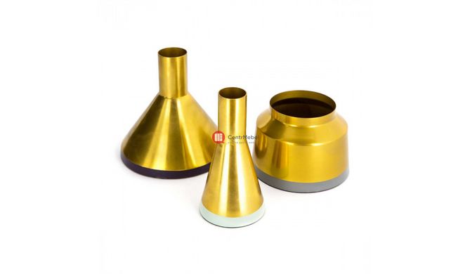 CentrMebel | Набір ваз Tripsi M140/3 Gold/Mint/Plum/Grey (золотий; зелений; фіолетовий; сірий) 1