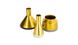 CentrMebel | Набір ваз Tripsi M140/3 Gold/Mint/Plum/Grey (золотий; зелений; фіолетовий; сірий) 3
