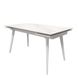 CentrMebel | Hugo Carrara White стол раскладной керамика 140-200 см (белый) 8