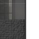 CentrMebel | Витрина 1дв W-1 с рифленным фасадом BULLET (черный/золото) 7
