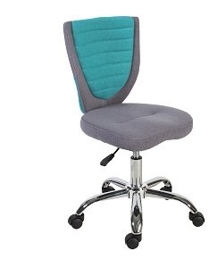 CentrMebel | Офісне крісло POPPY (сіро-блакитне) 1
