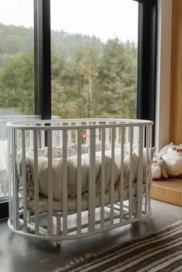 CentrMebel | Ліжко дитяче кругле OBRIY DeSon 70 х 120 (білий) 7