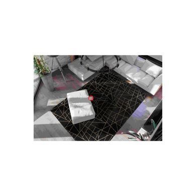 CentrMebel | Килим Bijou 125 Black/Gold 160х230 (чорний; золотий) 2
