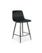 CentrMebel | Барный стул бархатный MILA H-2 VELVET (черный) 4