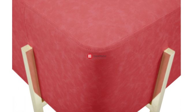CentrMebel | Пуф-стілець Dik TDM100 Red / Gold (червоний; золотий) 3