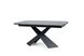 CentrMebel | Стол обеденный раскладной керамический AVANGARD II CERAMIC 160(240)х95 (черный мрамор) 8