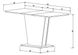 CentrMebel | Стол обеденный прямоугольный роскладной из ЛДСП COSMO 110(145)х68 (серый) 8