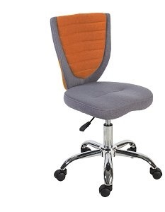 CentrMebel | Офісне крісло POPPY, сіро-помаранчеве Сіро-помаранчевий 1
