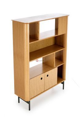 CentrMebel | Стелаж SMART REG-2 (дуб натуральний/чорний) 10