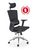 CentrMebel | Офісне крісло для персоналу в тканині MARCUS (чорний) 1