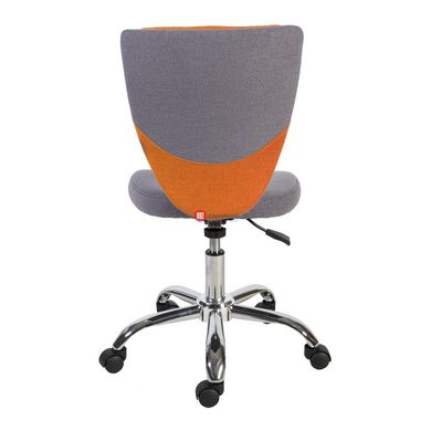 CentrMebel | Офисное кресло POPPY, серо-оранжевое Серо-оранжевый 4