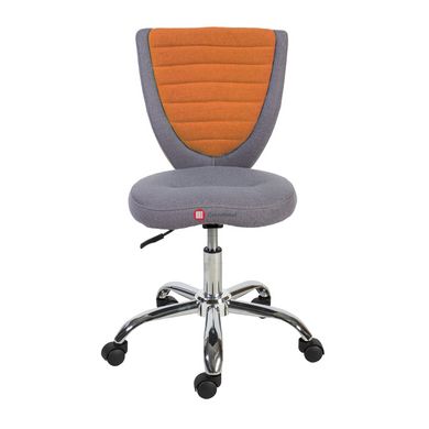 CentrMebel | Офісне крісло POPPY, сіро-помаранчеве Сіро-помаранчевий 2