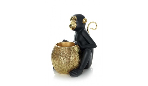 CentrMebel | Скульптура Monkey&barrel KM110 Black/Gold (чорний; золотий) 1
