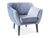 CentrMebel | Кресло мягкое KARO 1 (серый) 1