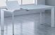CentrMebel | Стол обеденный раскладной стеклянный белый DAOSUN DF 201T 6