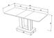 CentrMebel | Стол обеденный прямоугольный раскладной из ЛДСП TITAN 140(180)x80 (дуб крафт / белый) 8