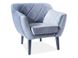 CentrMebel | Кресло мягкое KARO 1 (серый) 2