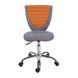 CentrMebel | Офісне крісло POPPY, сіро-помаранчеве Сіро-помаранчевий 4